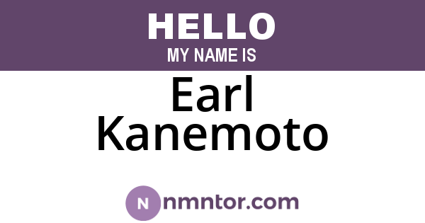 Earl Kanemoto