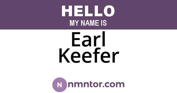 Earl Keefer