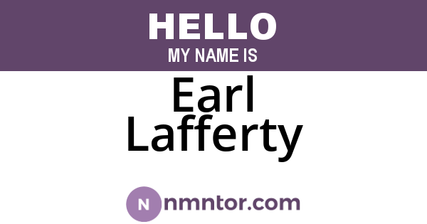 Earl Lafferty