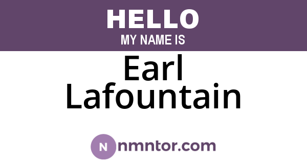 Earl Lafountain