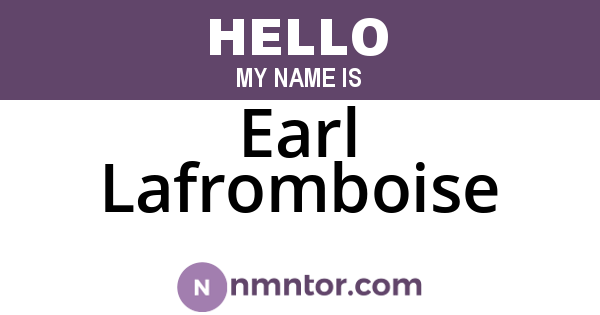 Earl Lafromboise