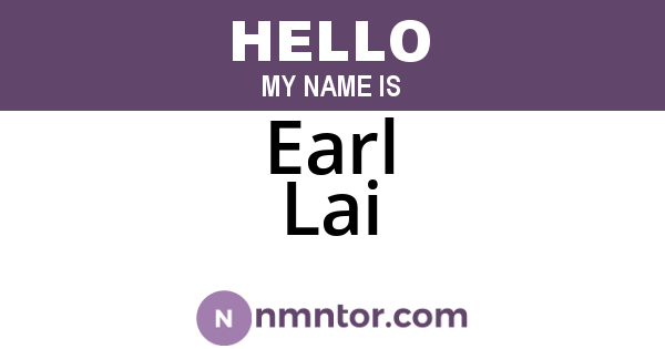 Earl Lai