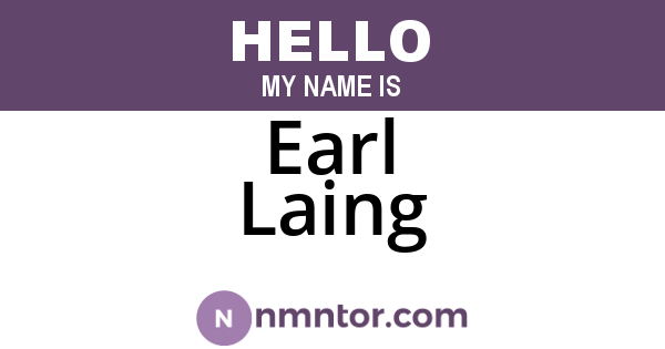 Earl Laing