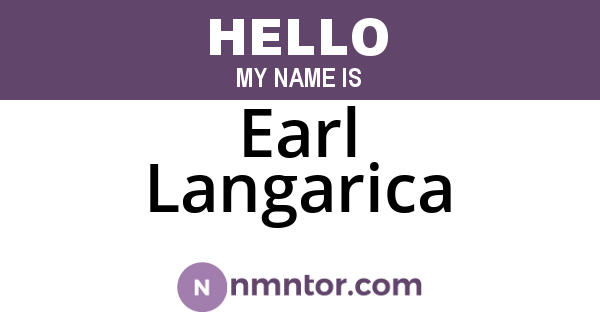 Earl Langarica