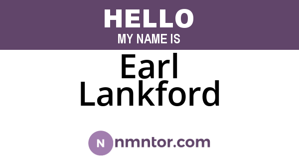 Earl Lankford