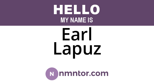 Earl Lapuz