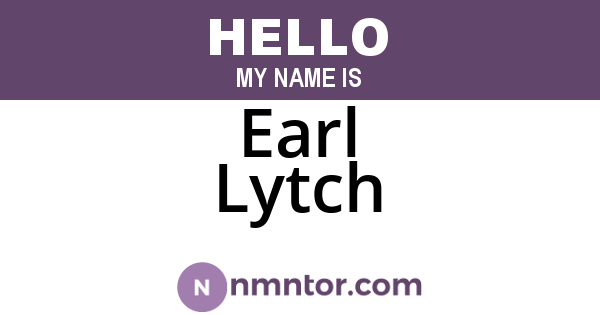 Earl Lytch