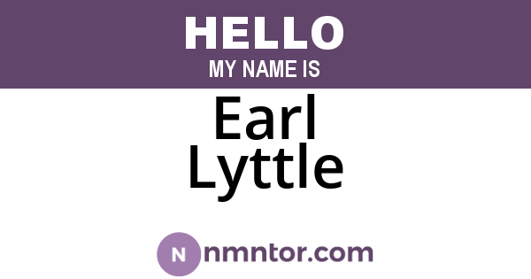 Earl Lyttle