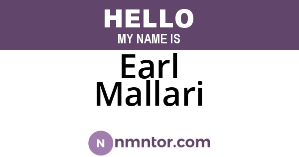 Earl Mallari