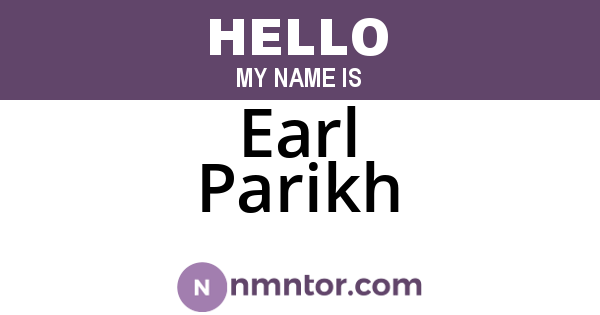 Earl Parikh
