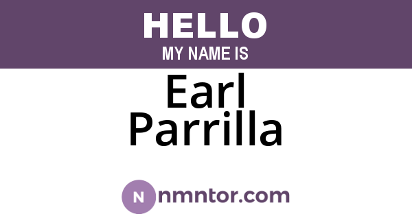 Earl Parrilla