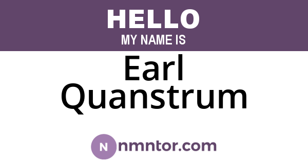Earl Quanstrum