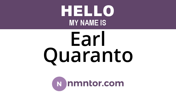 Earl Quaranto