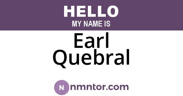 Earl Quebral