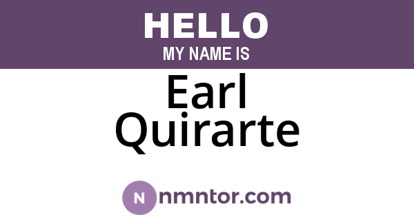 Earl Quirarte