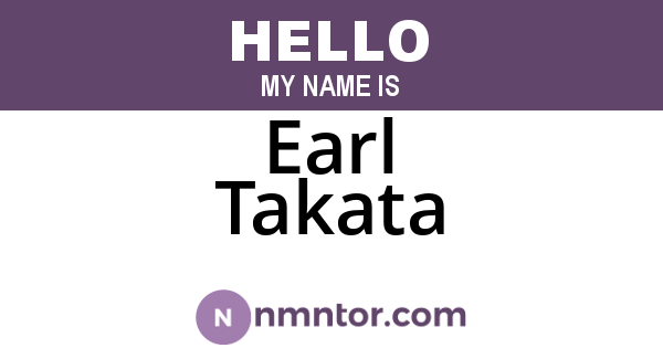 Earl Takata