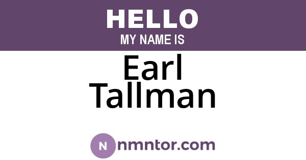 Earl Tallman
