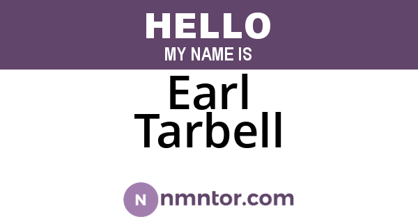 Earl Tarbell