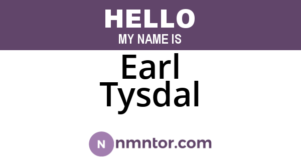 Earl Tysdal