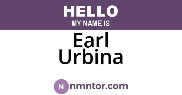 Earl Urbina