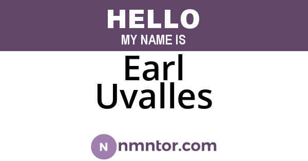 Earl Uvalles