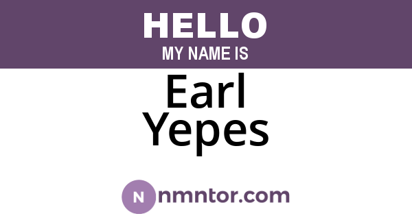 Earl Yepes