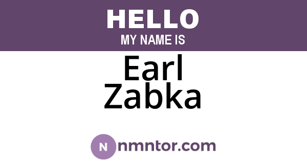 Earl Zabka