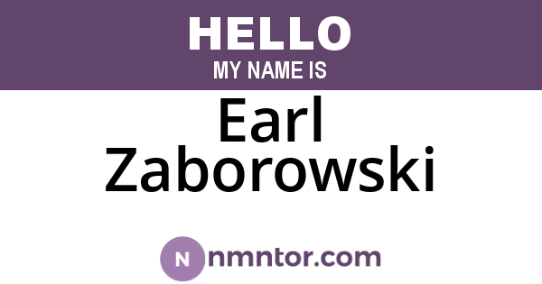 Earl Zaborowski