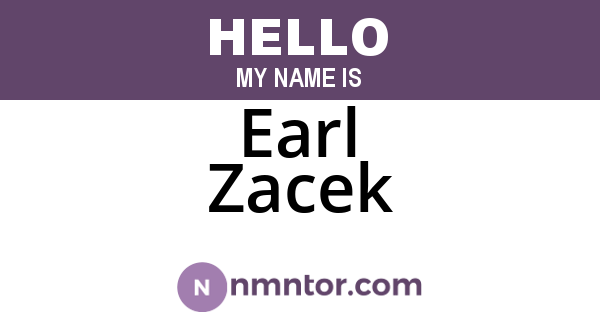 Earl Zacek