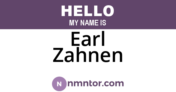 Earl Zahnen
