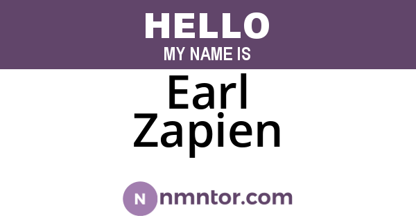 Earl Zapien