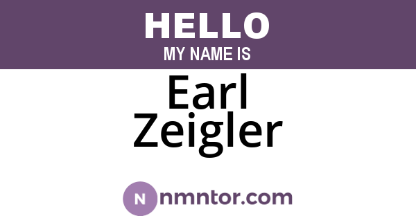 Earl Zeigler