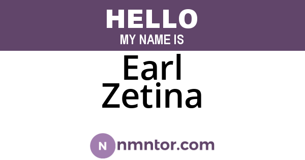 Earl Zetina