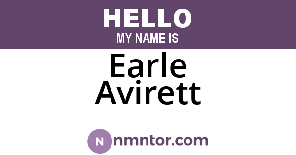 Earle Avirett