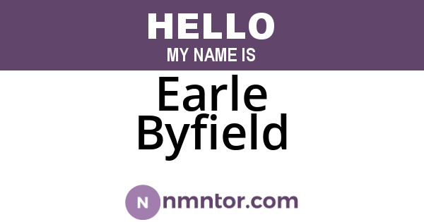 Earle Byfield
