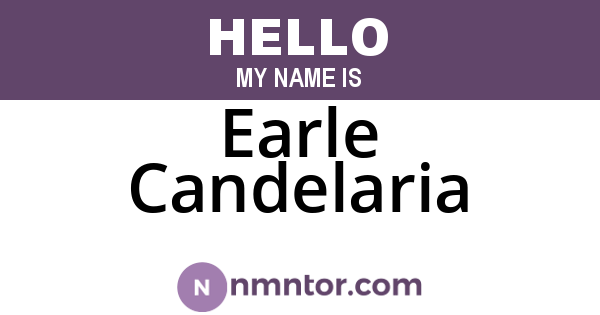 Earle Candelaria