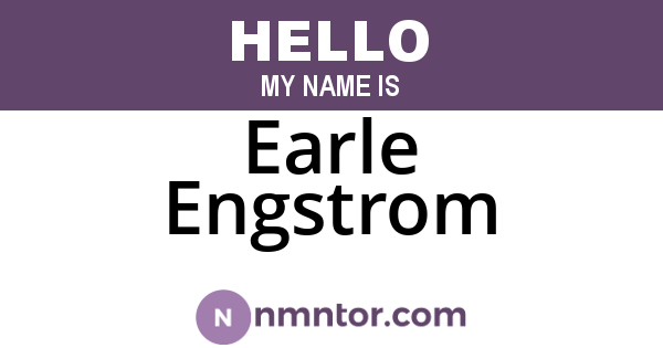 Earle Engstrom