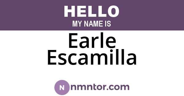 Earle Escamilla