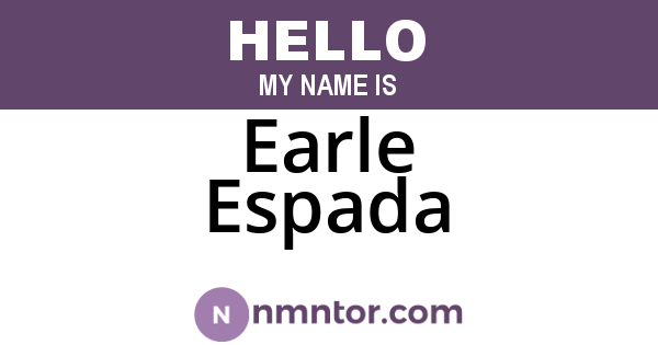 Earle Espada