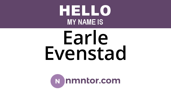 Earle Evenstad
