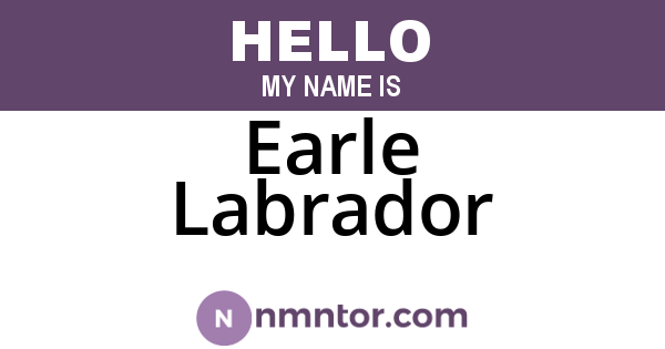 Earle Labrador