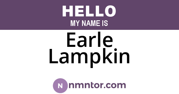 Earle Lampkin