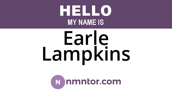 Earle Lampkins
