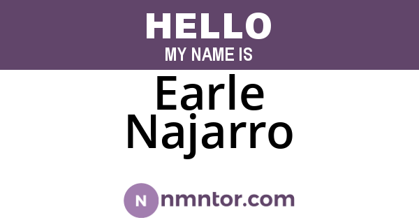 Earle Najarro