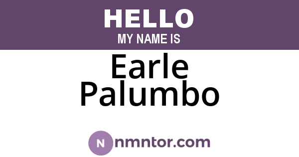 Earle Palumbo