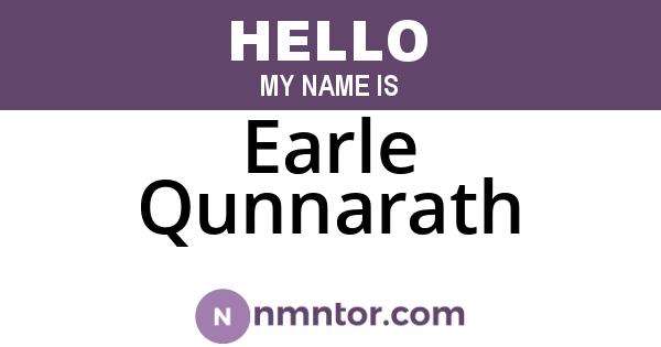 Earle Qunnarath