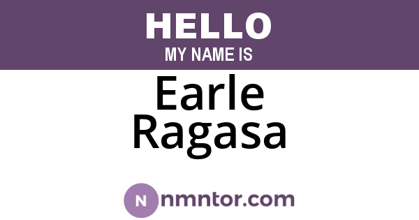 Earle Ragasa