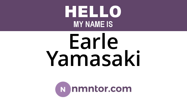 Earle Yamasaki