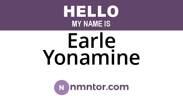 Earle Yonamine