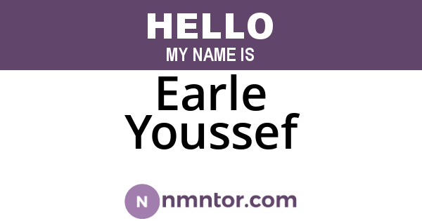 Earle Youssef